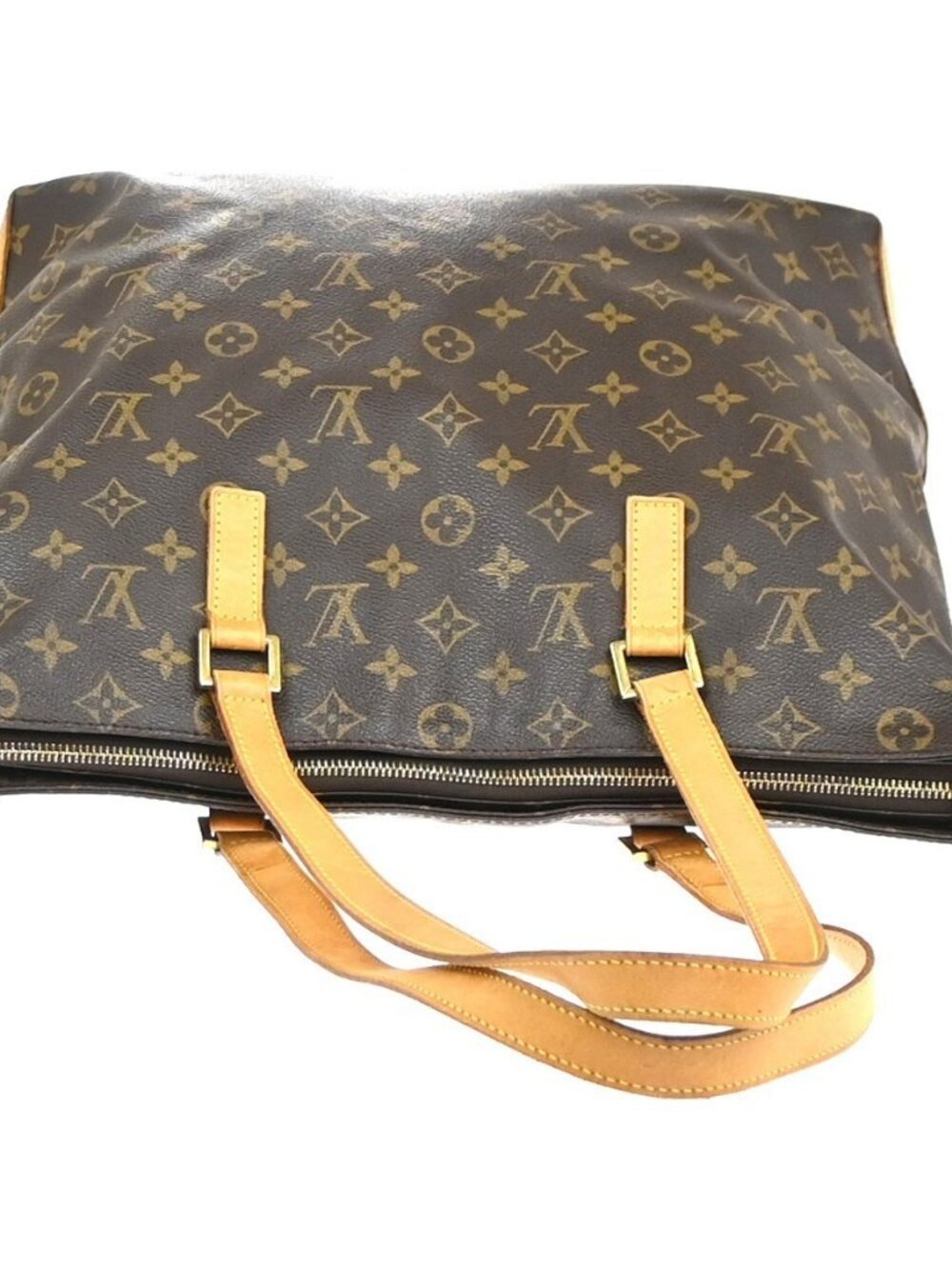 LOUIS VUITTON Cabas Mezzo Shoulder Bag Monogram Leather Brown M51151 77YH924 - Picture 6 of 16